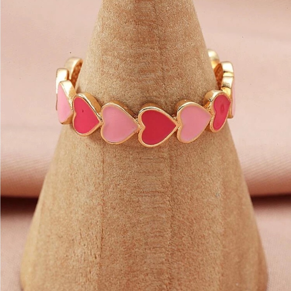 Adjustable Heart Design Ring - Picture 3 of 3